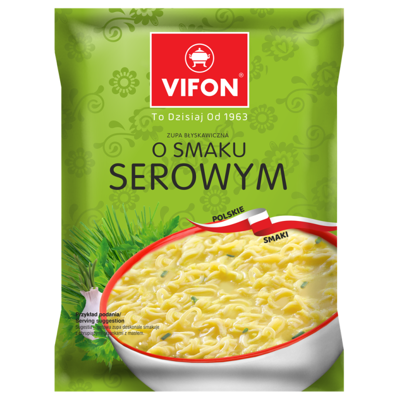 VIFON Zupa błyskawiczna o smaku serowym (Polskie Smaki) 65 g